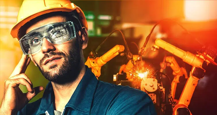 Manufacturing Industrial Worker Thinking