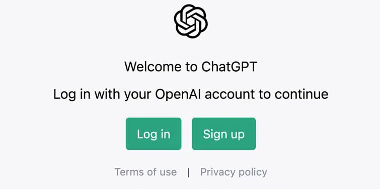 chat gpt login
