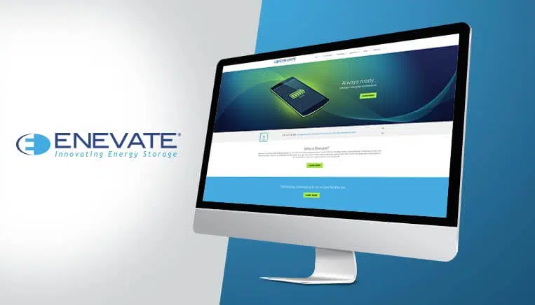Enevate Website Mockup
