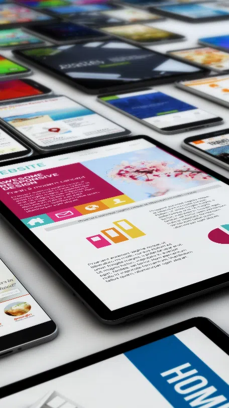 Website design and development on tablets