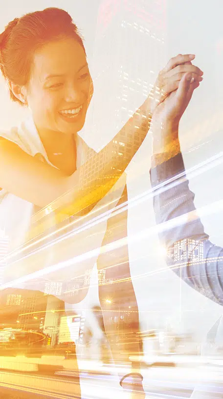 Amazon Incentives Case Study, Woman giving high five to another person
