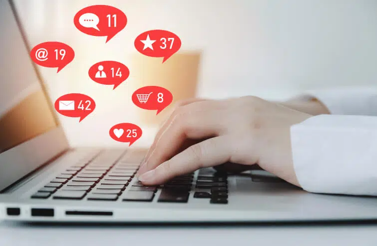 Typing on keyboard feedback loop