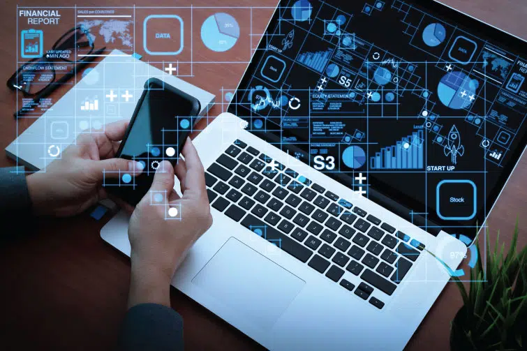 Martech tools and laptop
