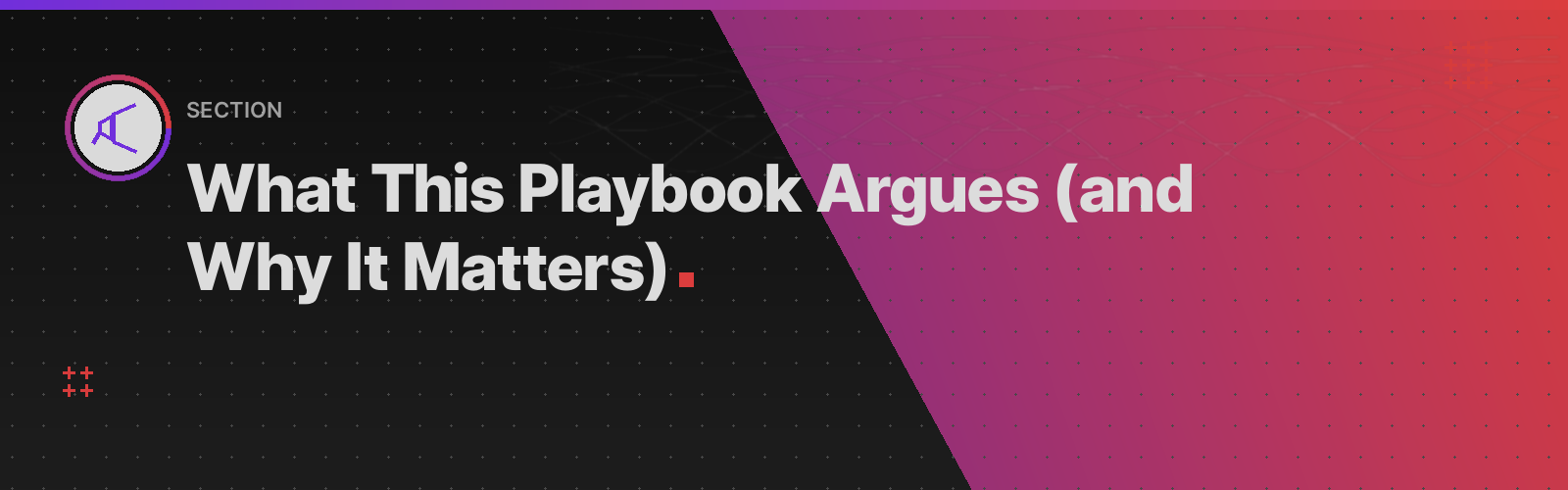 What This Playbook Argues (and Why It Matters)